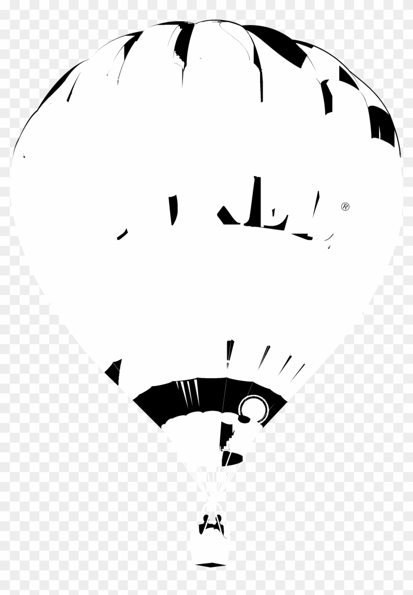 Balon Logo Black And White - Parachuting #276871