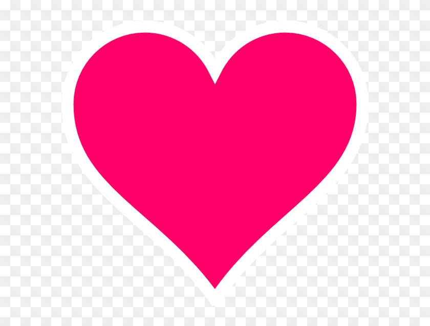 Pink Heart Clip Art At Clker - Pink Heart Vector Png #276875