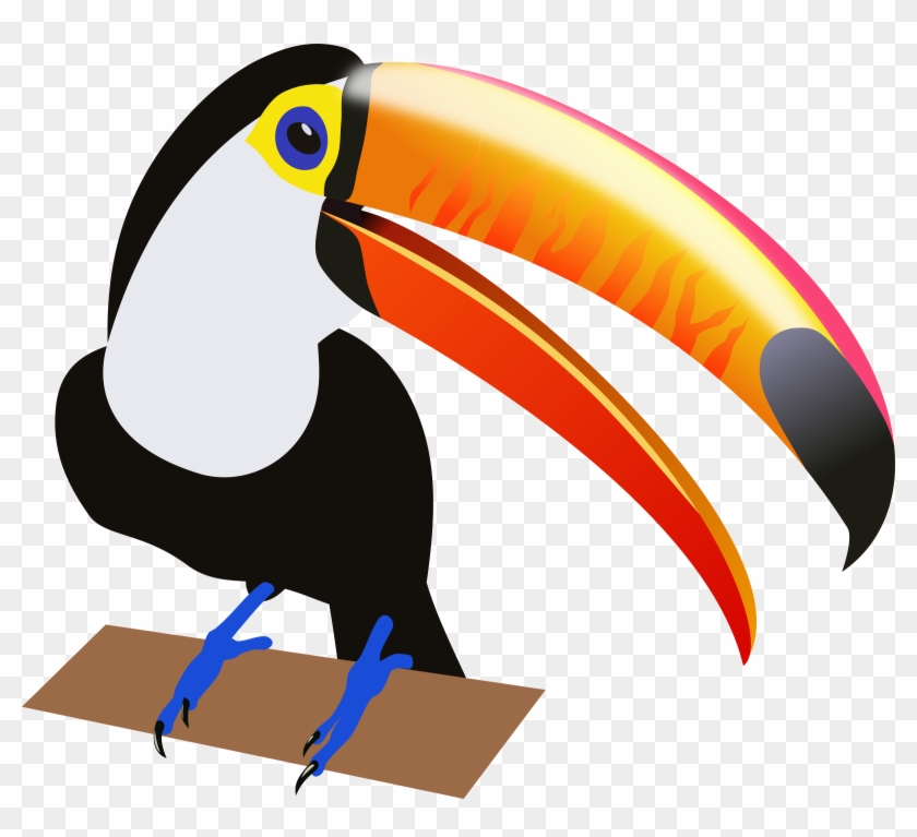 Toucan Bird Clipart - Glowforge Silly Birds: Graphic Image Pack #276890