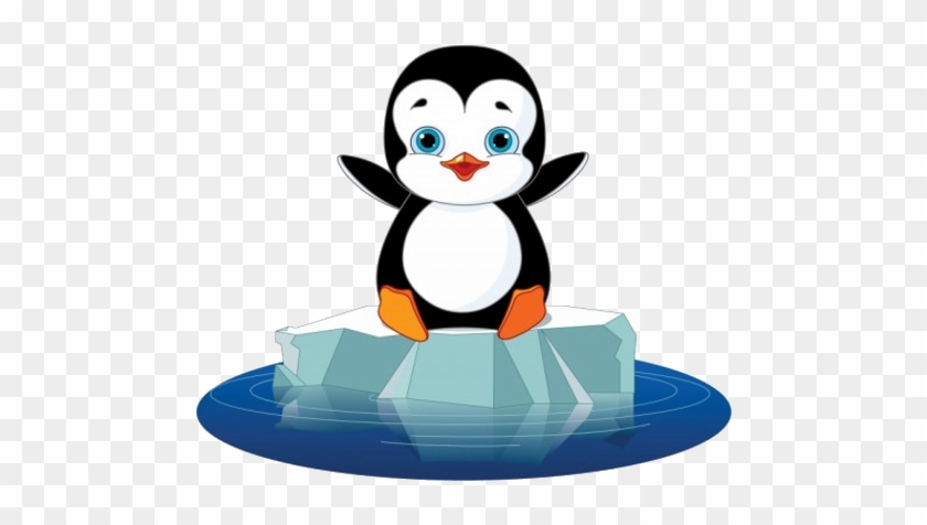 Cards - Penguin On Ice Clipart #276956