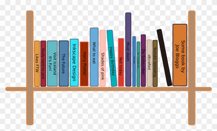 Big Image - Books On Shelf Png #276983