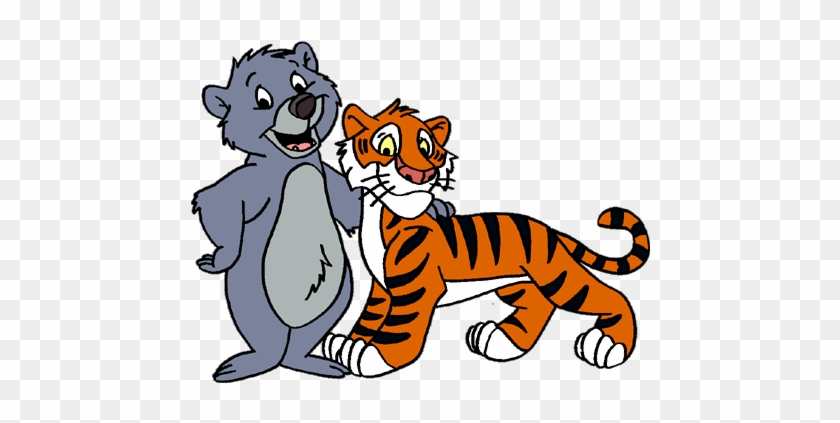 The Jungle Book Cartoon - Shere Khan And Baloo #277155
