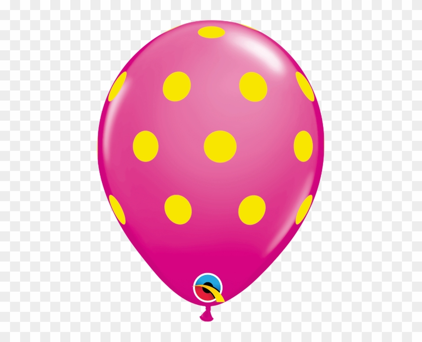 11" Big Polka Dots Colorful Round Latex Balloons - Balloon #277191