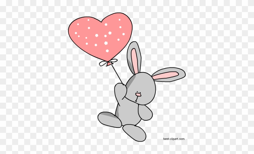 Bunny And Balloon Clip Art - Clip Art #277194