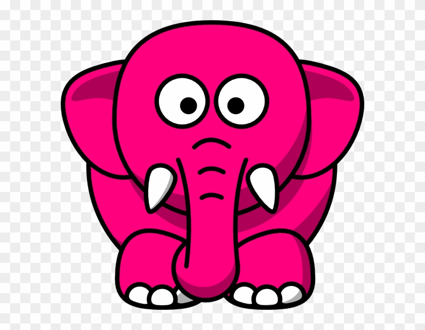 28 Collection Of Pink Elephant Clipart - Cartoon Elephant #277218