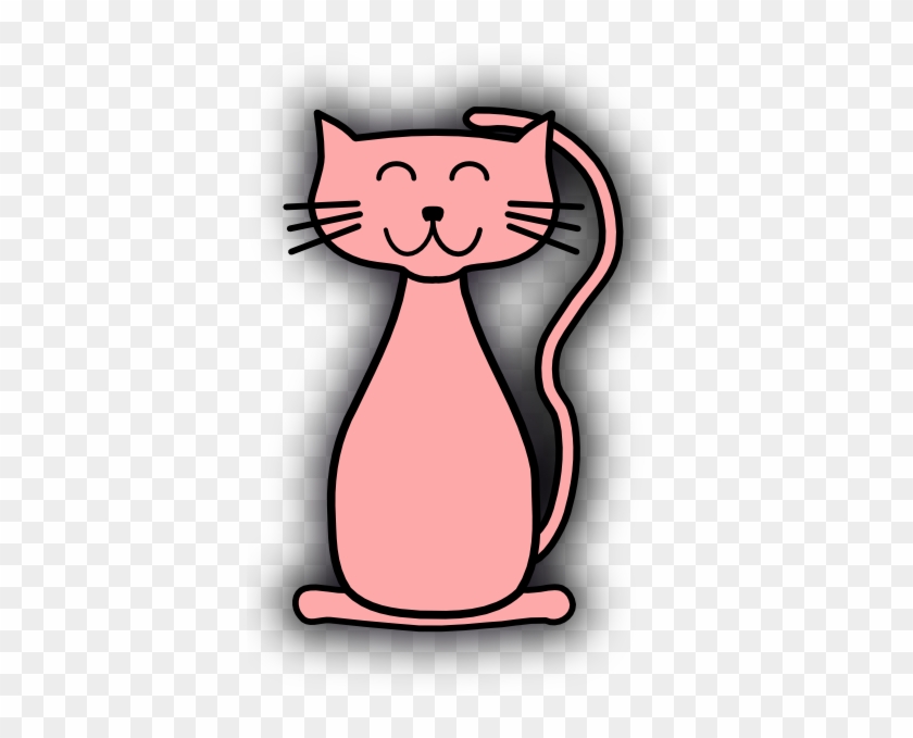 Pink Cat Clip Art - Cat #277234