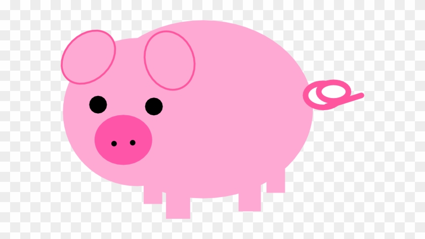 Pink Pig Clip Art - Pink Pig Clip Art #277244