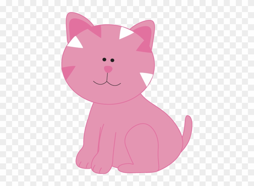 Pink Kitten Clip Art - Cute Pink Cat Clipart #277249