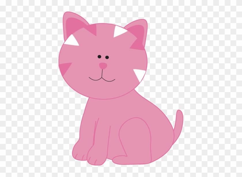 Pink Kitten Clip Art Cute Pink Cat Clipart Free Transparent Png Clipart Images Download