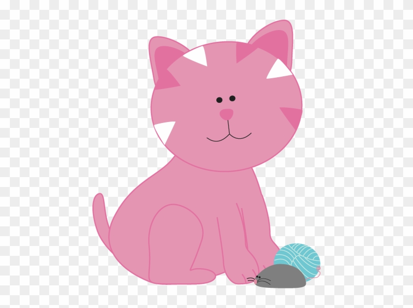 Розовый котик