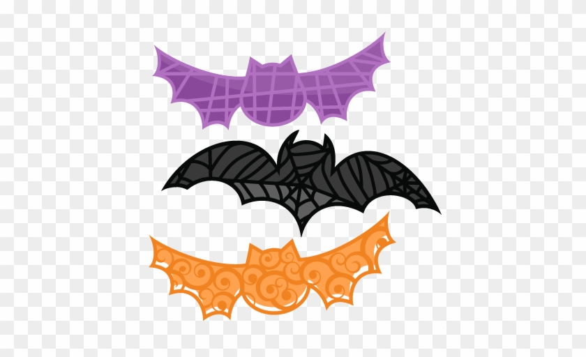Bat Set Svg Cutting Files Bat Svg Cut File Halloween - Cute Halloween Cake Clipart #277285