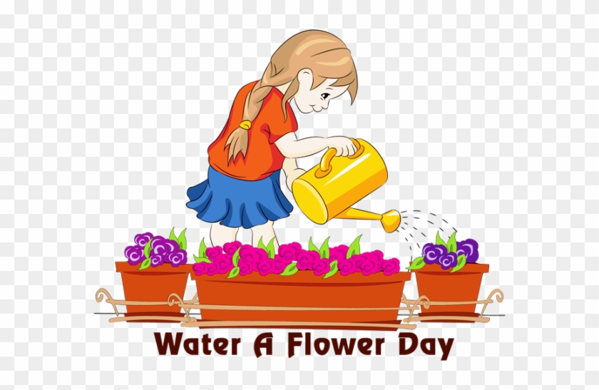 Explore Wishes Messages, Art Clipart And More - Water A Flower Day #277287