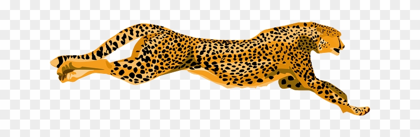 Cartoon, Running, Cheetah, Leaping, Leopard - Cafepress Custom Cheetah  Throw Pillow - Free Transparent PNG Clipart Images Download