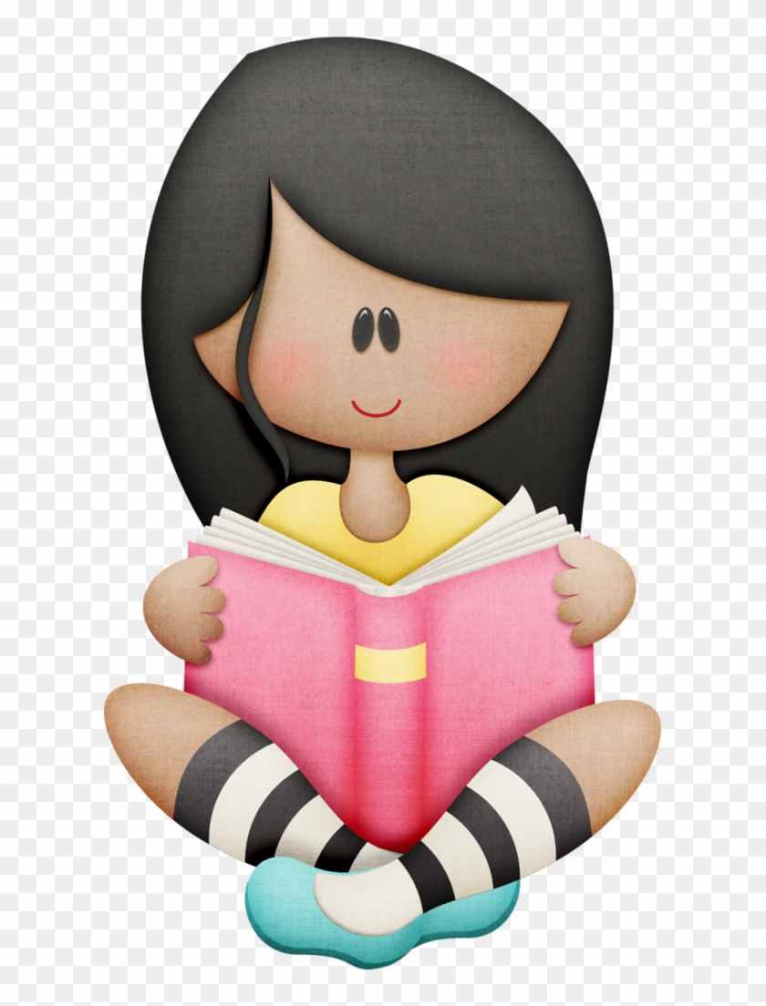 B *✿* Vamos Al Cole ✿the Book Club - Niña Leyendo Dibujo Png #277335