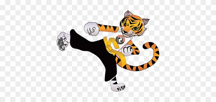 Cartoon Martial Arts Tigers #277378
