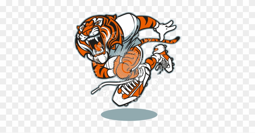 Tiger Clipart Football Player - Alexis I. Dupont High School #277429
