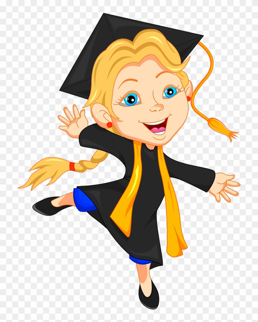 Graduation Cards, Happy Girls, Stock Illustrations, - Happy Graduates #277482