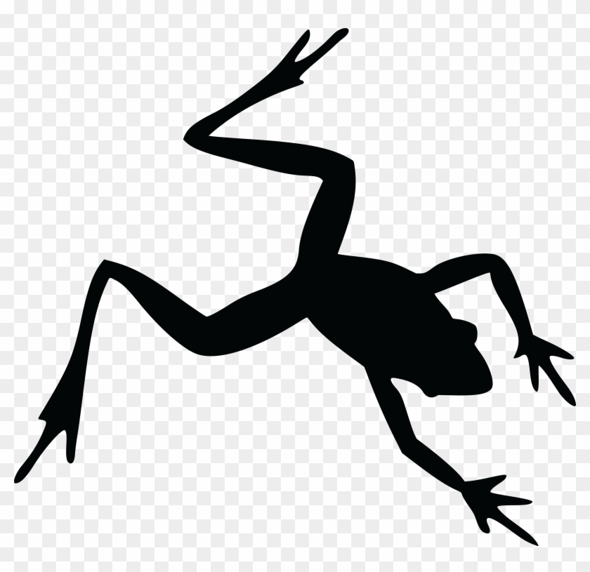 Free Clipart Of A Frog Silhouette - Frog Silhouettes #277499
