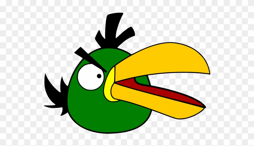 Pictured Above Is One Of The Characters Of The Game - Angry Birds Green Bird #277502