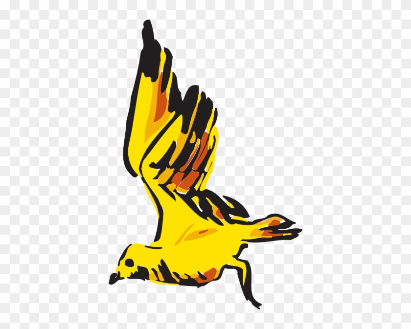 Yellow Birds Flying Clipart - Bird #277588