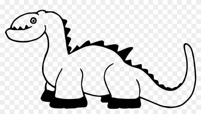 Dinosaur Clipart Black And White - Dinosaur Clip Art #277611