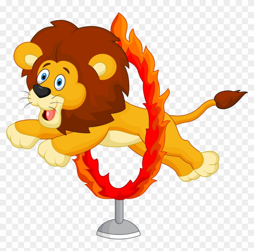 Circus Lion Clipart - Circus Picture Cartoon #277627