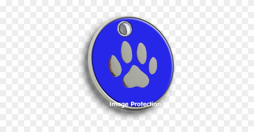 Enamel Pet Tags Paw Print - Circle #277649