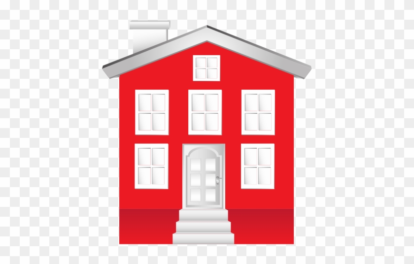 House Home Silhouette Isolated Icon - Красный Дом Иллюстрация #277677