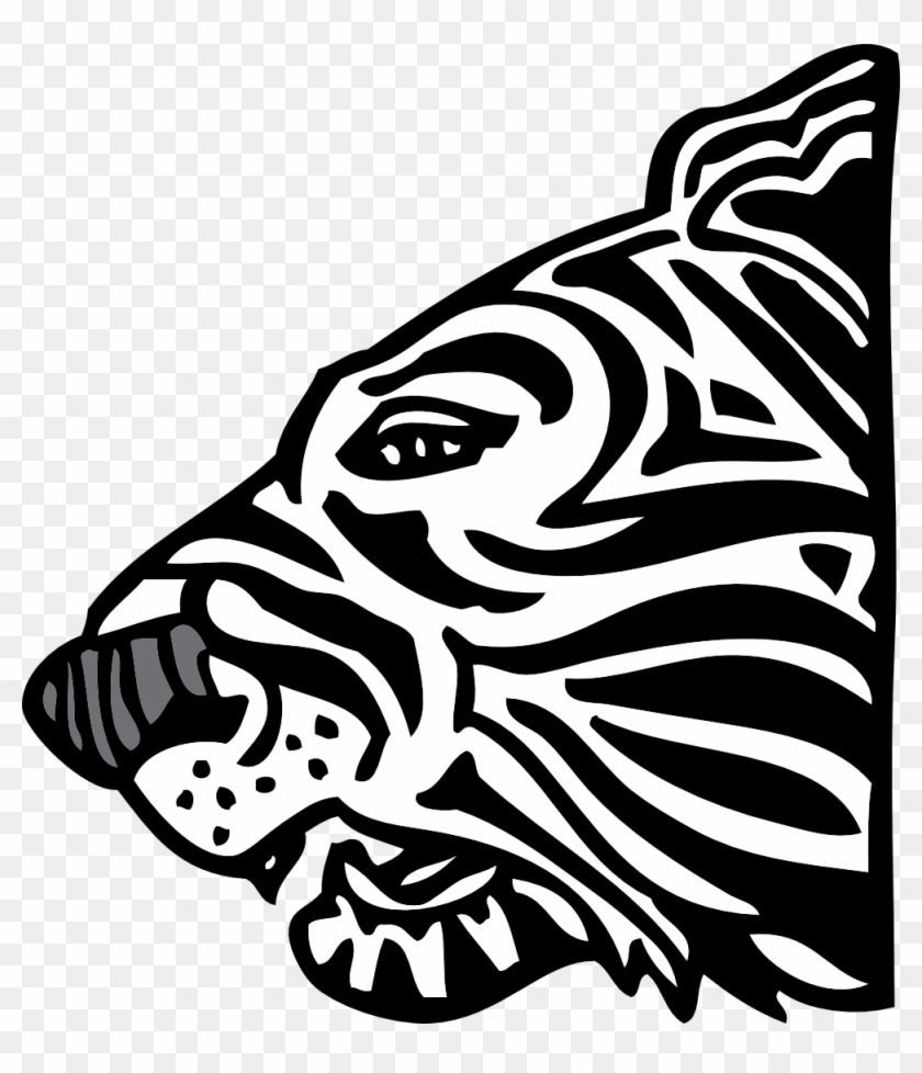 Tiger Clipart Black And White - Tiger Clip Art #277726
