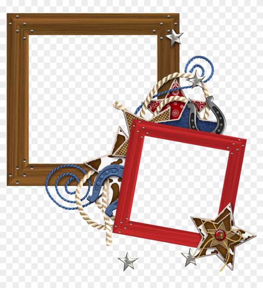 Cowgirl Clipart Frame - Cowboy Photo Frame Transparent #277766