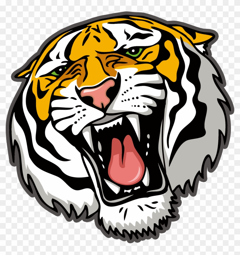 Tiger Line Art Clip Art - Tiger Vector Free Download #277802