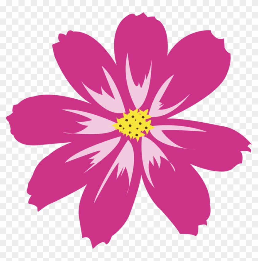 Aster Pink Flower Amellus By Petermarge - Pink Flower Vector Png #277903