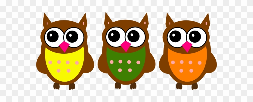 Three Owls Clipart - Owls Vector Clip Art #277925