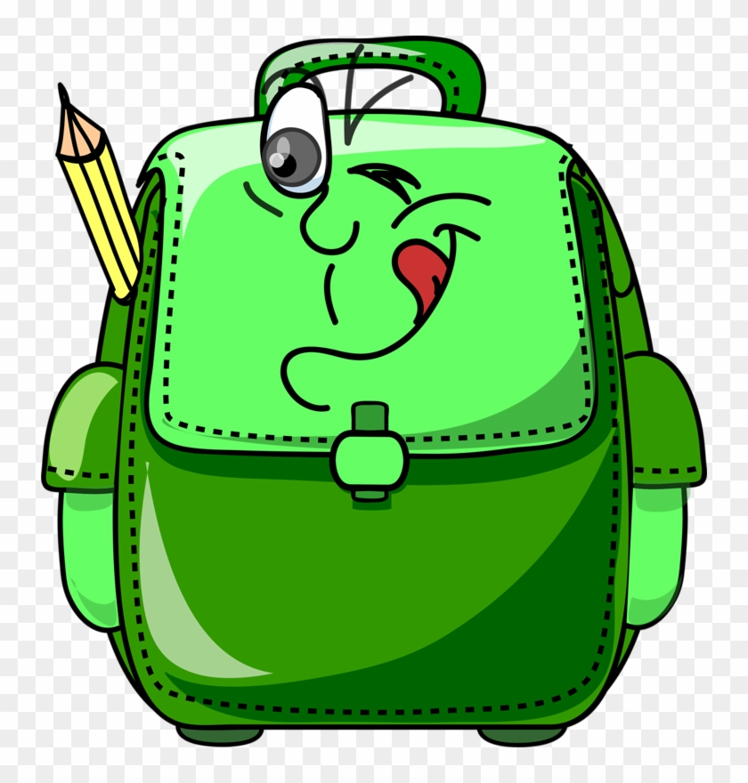 Green School Bag Clipart #277999