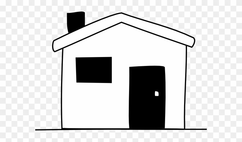 House Black And White School House Clip Art Free - House Easy Clipart #278153