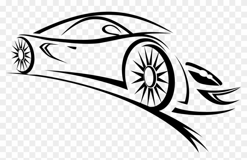 Sports Outline Car Png Clipart - Car Logo Vector Png #278247