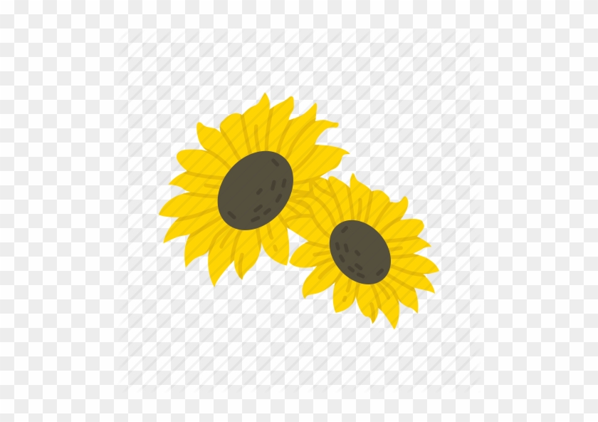 Sunflower Icon In Flat Style Stock Vector - Sunflower Icon Png #278273