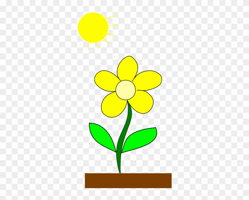 Sunshine Clipart Flower - Cartoon Flower With Sun #278289