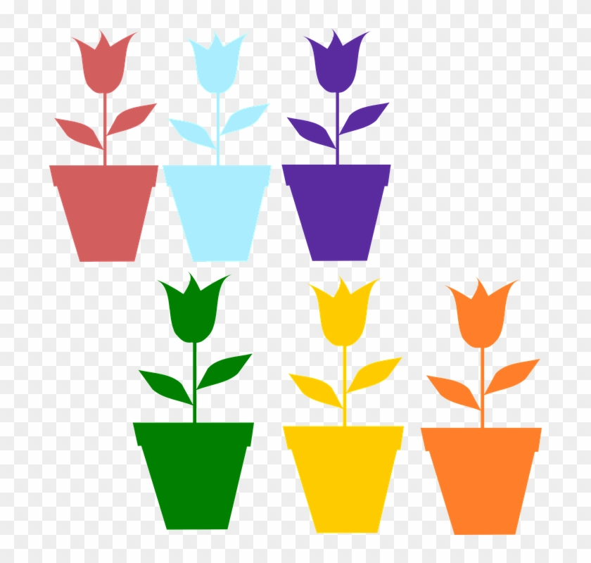 Flower Pot Clipart - Flower Pot Silhouette Png #278307