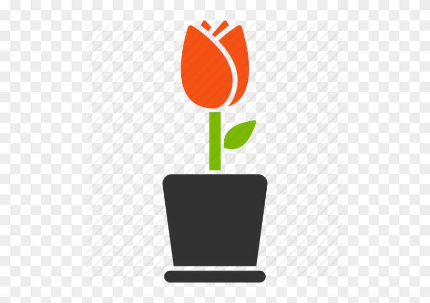 Petal Clipart Potted Plant - Tulips In A Pot Clipart #278313