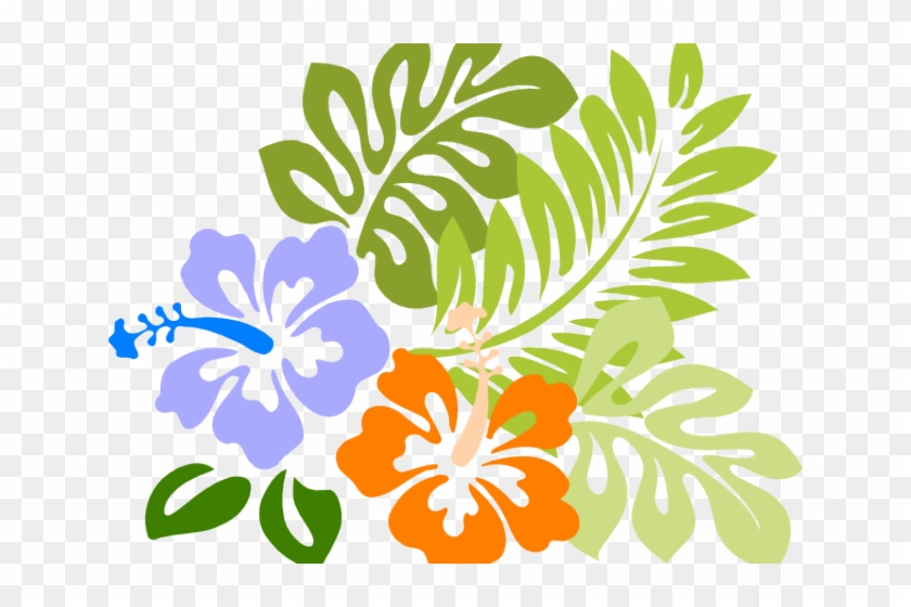 Hibiscus Clipart Tiki - Hawaiian Flower Clipart #278342