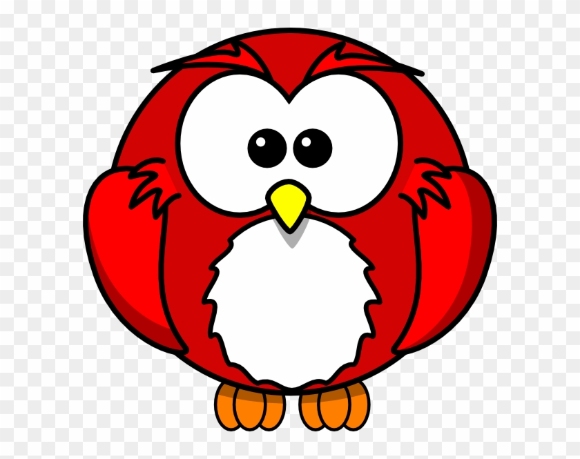 Red Owl Clip Art At Clker - Cartoon Owl Shower Curtain #278431