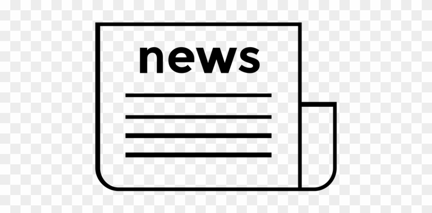 News Newspaper Stroke Icon - Transparent News Clip Art #278439