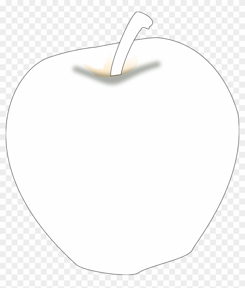 Another Apple Black White Line Art 999px 74 - Nourish #278534