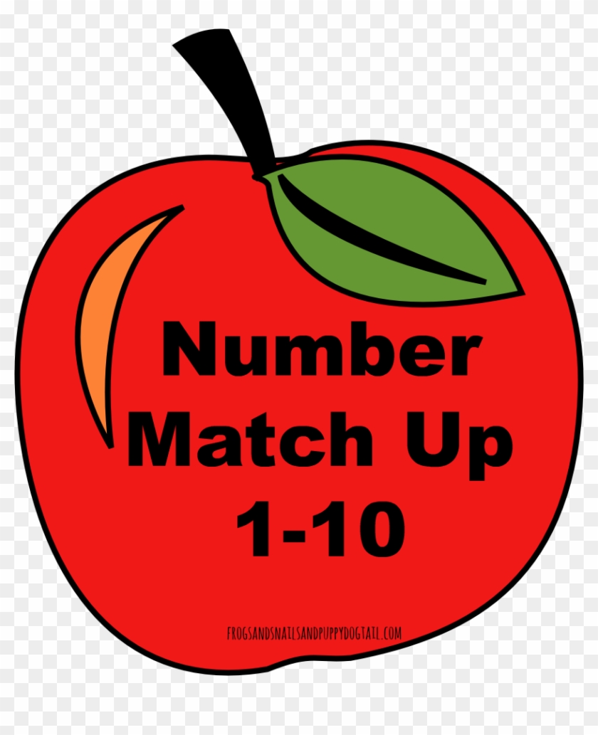 Apple Number Match Up Activity For Kids - Apples With Numbers On Them #278569