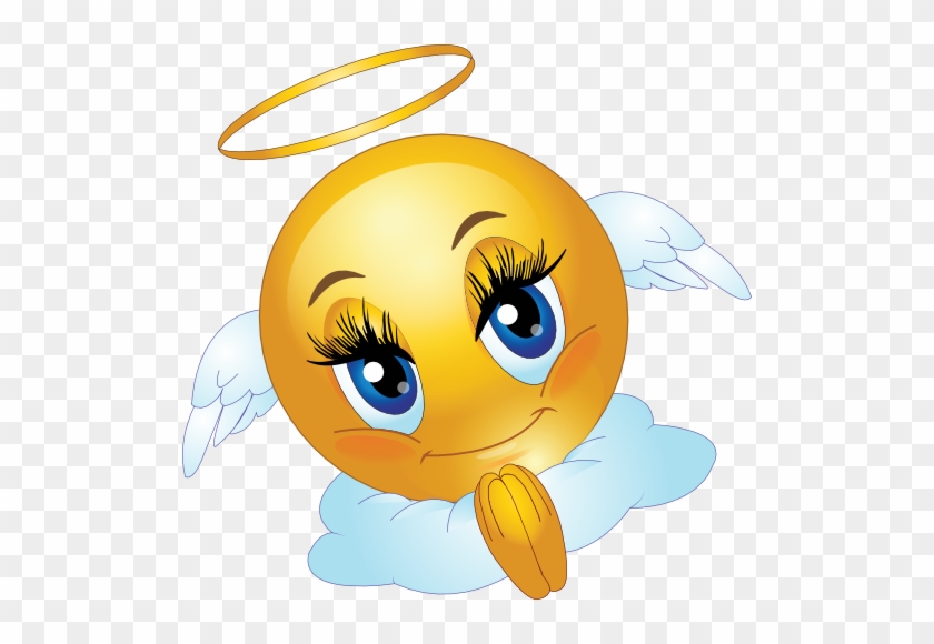 Angel Smiley Face Clipart - Smiley Angel #278635