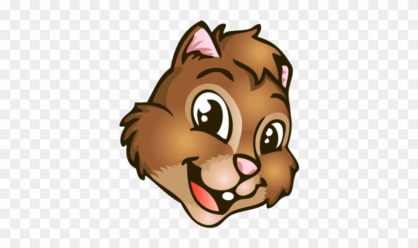 Cute Cartoon Squirrel Face - Art #278655