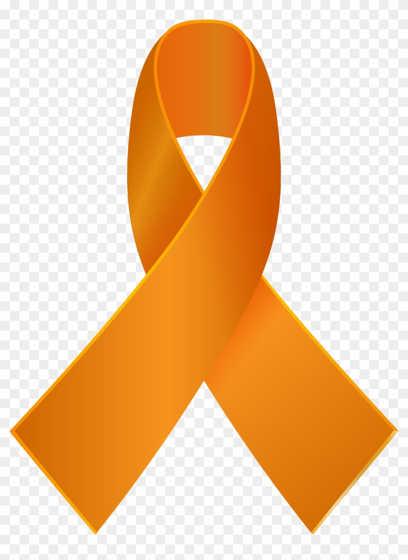 Orange Awareness Ribbon Png Clip Art - Orange Ribbon Transparent Background #278661