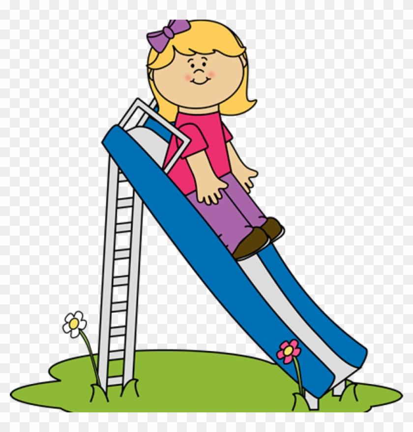 Slide Clipart Girl On A Slide Clip Art Girl On A Slide - Slide Clipart #278672