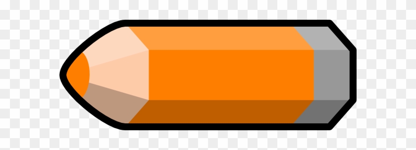 Orange Pencil Clip Art At Onclipart - Orange Colored Pencil Clipart #278673